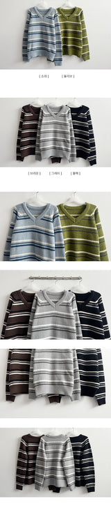 Lea Dotom Dangara V-neck Knit