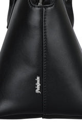 Basic Square Shoulder Bag - Black Leather