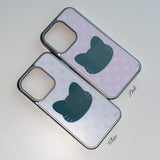 [MADE] WANNA BE A CAT PHONE CASE (mirror silver bumper)