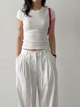 Basic Tension Cap Short Sleeve T-shirt