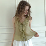 Passionate ruffle blouse (yellow green)