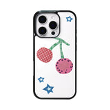 Cherry Glass Bumper Case ( White )