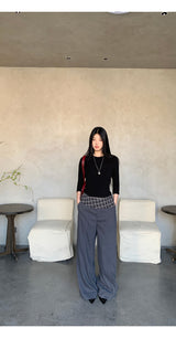 ラウンドカプリハイエンドロングスリーブTシャツ
