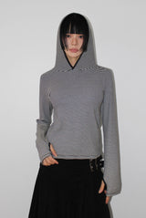 EASY STRIPE HOOD LONGSLEEVE