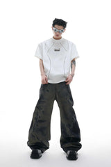 Deconstructed Cotton Metal Tee