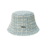 Tweed Basic Bucket Hat (Sky Blue)