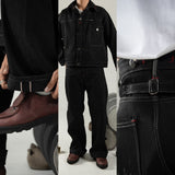 H1 BC Baggy x Bhisma - Black Selvedge Raw - Celana Jeans
