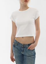 [B-BASIC] Cool Standard Round Crop Short Sleeve T-shirt (2SIZE)