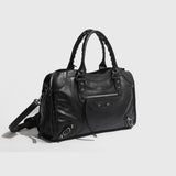 [Unisex] スタッドレザークロスモーターバッグ