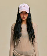 LEOPARD STAR WING MESH CAP_PK