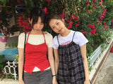 タイアップチェックナシブラウス (2color)