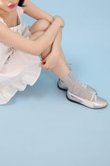 アンクルストラップレースソックス (ラベンダー)