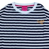 ワイドクロップインディゴストライプショートスリーブTシャツ (FOR WOMAN)_SYS7TS60NV