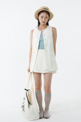 LEAN & LONG VEST_IVORY