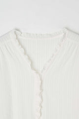 イナフフリルブラウス (ivory)