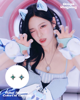 [Aespa Ning Ning Pick] Unbal Diamond Colorful Earring
