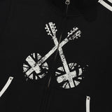 ユニオンジャックジャージジップアップ [BLACK]