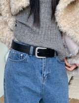 WIDE LEATHER BELT