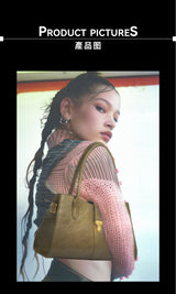 “REYNISFJARA” Oil Waxed Leather Underarm Bag