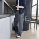 LMN Ries Deep One Tuck Back Banding Wide Slacks (4 colors)