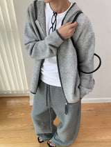 テクスチャコットンスウェットパンツ