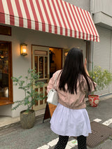 [MADE]ドットプリーツロングブーツカットパンツ