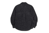 OPEN COLLAR TWEED SHIRT