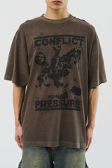 Conflict Washed Top (3color)
