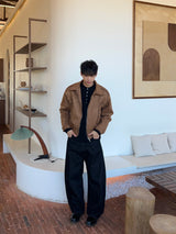 Velvety Suede Padded Jacket (2 Colors)
