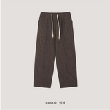 [SET UP가능]ベルベット ワイド トレーニングパンツ(2color)