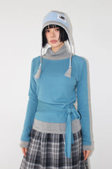 OVERLAP CHECK SKIRT
