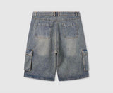 No.0770 fatigue cago denim SHORTS (3color)