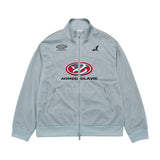 [24SS] SYMBOL NEEDLEWORK MESH JACKET DARK MINT