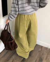 [ORIGINAL] ROSE Pintuck Cotton Pants