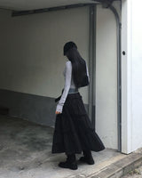 メローデザインロングスリーブカットソー (or Long-Sleeve Top)