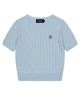 CABLE HALF SLEEVE KNIT