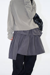 Scon unbalance wrap skirt