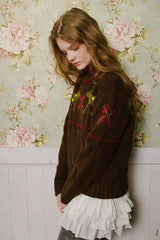 Deer Tweed Knit [Brown]