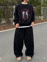 Balloon double knee sweatpants