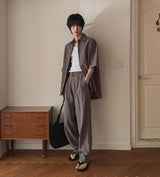 Morris Linen Belted Wide Slacks