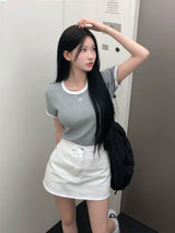 [BELLIDE MADE] スパンカラーリングリンガーTシャツ