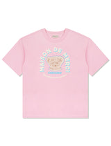 UNISEX オーバーフィットベアフレンズエンボスロゴショートスリーブT　ピンク (FCE2TS406M)