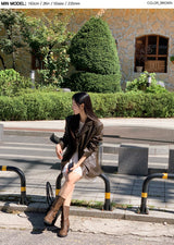 #Simple Leather Overfit Leather Jacket (2color)