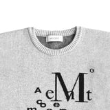 MÖBIUS LETTERING LOGO JACQUARD KNIT UNISEX (2COLOR)