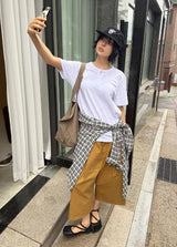 3ボタンヘンリーネックTシャツ