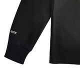 Point space embroidery LS tshirt(Black)