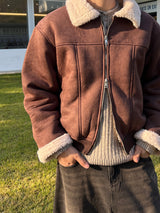 Haas Suede Shearling Mustang Jacket (3 Colors)