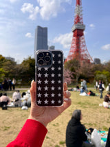 [BLACK] WHITE STARRR Jell Hard Case / TREEFORFIVE345