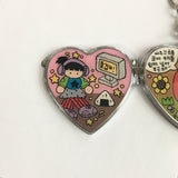 Heart Mirror Keychain/ハートミラーキーホルダー