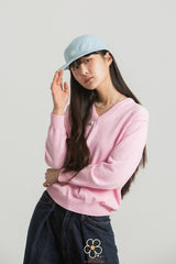 EOHWORKS フラワーブルーキャンプキャップ